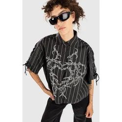 Vitriol Fallon Laceup Hemd black Gr. S