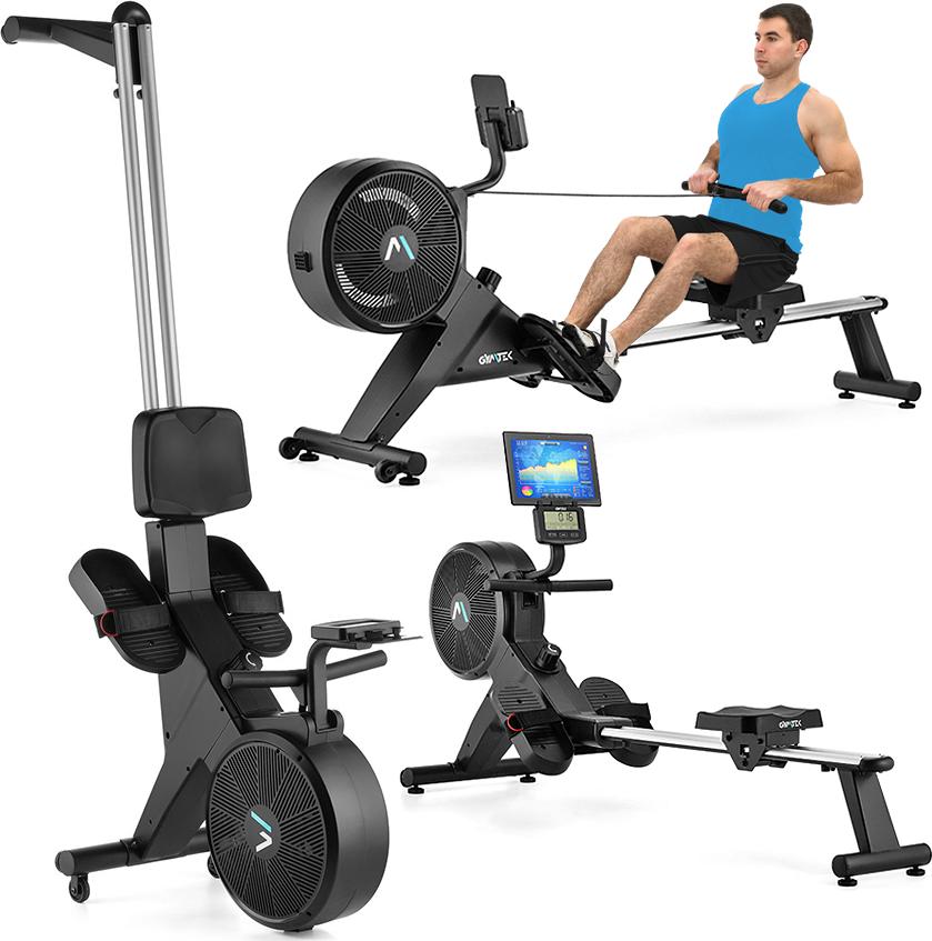 Gymtek Rudergerät Rudermaschine Wasserrudergerät für Zuhause - bis 150 kg - 8 Stufen