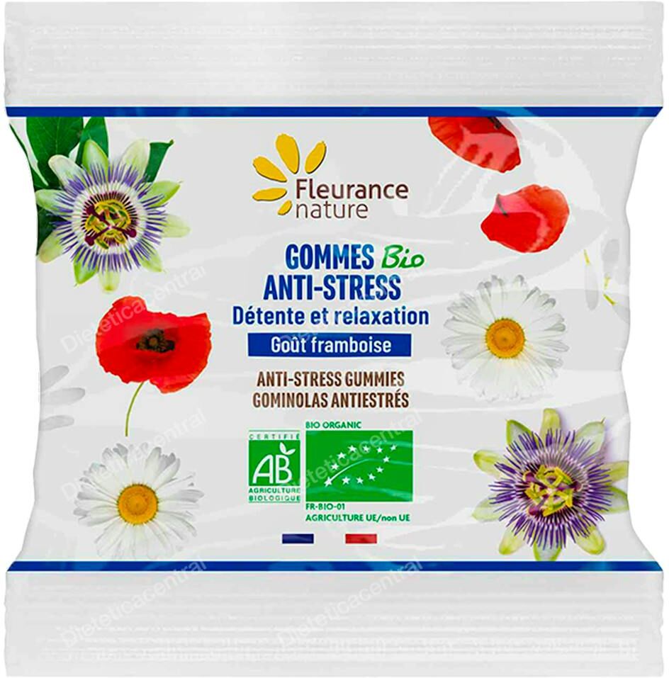 Fleurance nature recarga gominolas antiestres bio frambuesa 30g