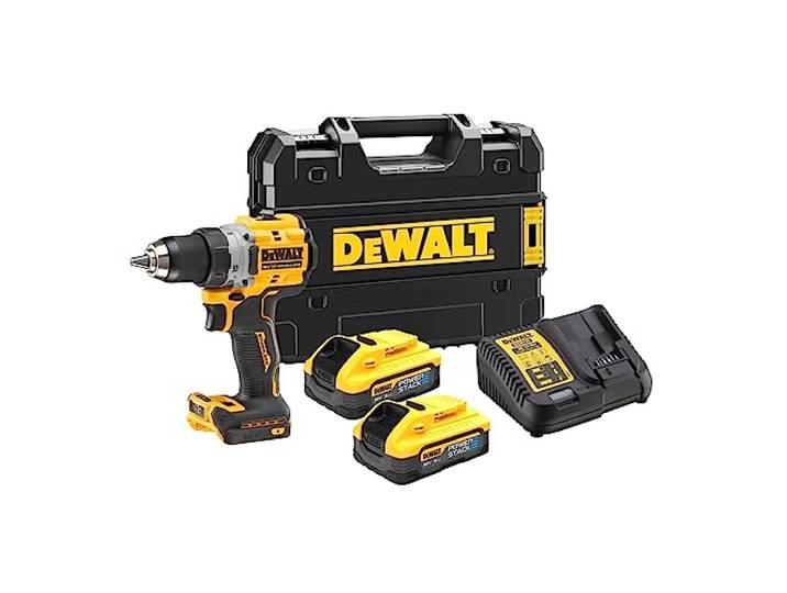 Perceuse visseuse 18V 90 Nm (2x5.0 Ah Powerstack) en coffret TSTAK - DEWALT DCD800H2T-QW