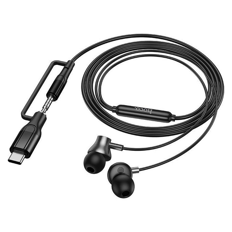 Hoco Kabelgebundene Kopfhörer Kabelgebundene Ohrhörer mit Mikrofon 3,5-mm-Klinkenstecker / USB-C M119A (Kabelgebunden) (76135560)