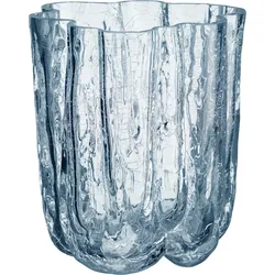 Vase Crackle Circular 12,1 cm, blau
