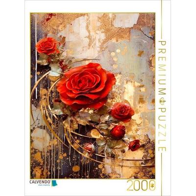 CALVENDO Puzzle Rote Rosen | 2000 Teile Lege-Größe 90x67cm Foto-Puzzle für glückliche Stunden, Sonstige von , Calvendo Puzzle