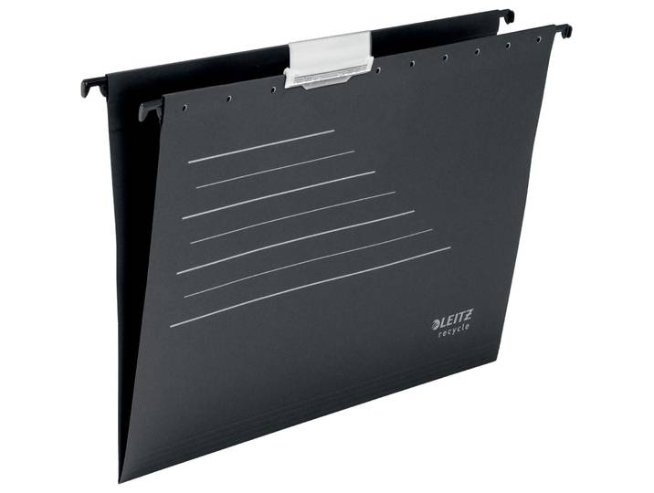 Hängeregister Leitz ALPHA Recycle Schwarz 10stk. - Hängeregister