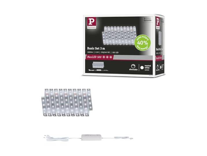 Paulmann MaxLED 500 Basis-Set 3m 4000K 11W Silber