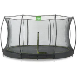 Exit Silhouette Bodentrampolin mit Sicherheitsnetz-Ø 366 cm