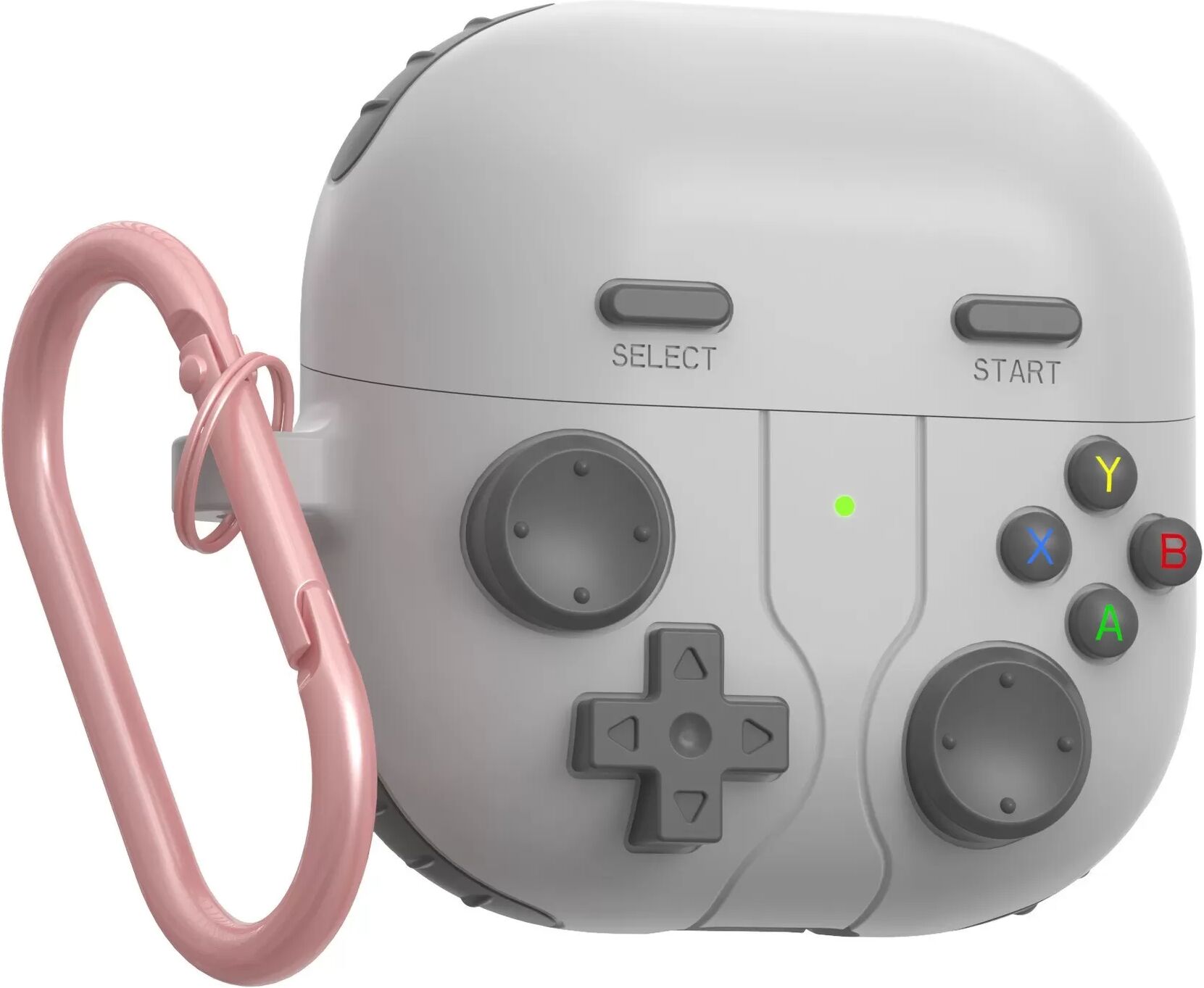 INF Silikon-Schutzhülle kompatibel mit Huawei Freeclip2 Bluetooth-Ohrhörern - Game-Console-Design Grau