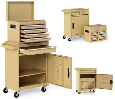 Tool Chest Heavy Duty Rolling Tool Box w/Cabinet 5-Drawer