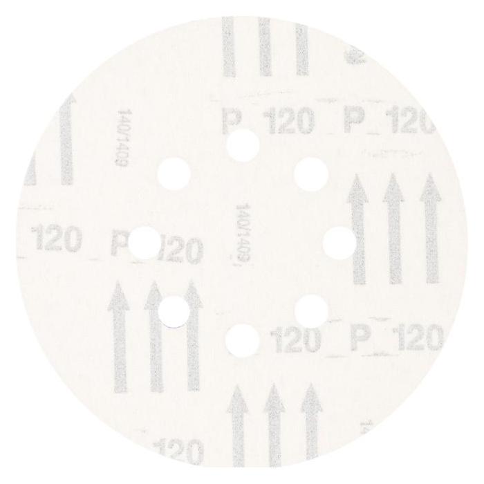 Pferd Exzenterschleifpapier Klettscheibe 150 mm Korund A 120 Lochung 8 (120) (45017152)