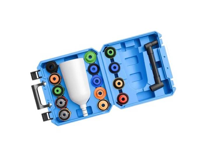 Komplettes Ölwechsel Trichter Set, Sixteen piece set Handfreies Motoröl Nachfüllwerkzeug mit sicher abdichtendem Design für die Wartung von Motorrädern