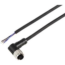 TRU COMPONENTS TC-12833032 Sensor-/Aktor-Anschlussleitung M12 Kupplung, gewinkelt 10 m Polzahl Sensoren: 3 1 St.
