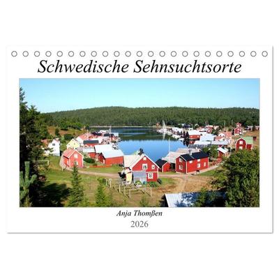 Schwedische Sehnsuchtsorte (Tischkalender 2026 DIN A5 quer), CALVENDO Monatskalender