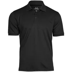 Tee Jays, Herren, Sportshirt, Club Polo (5XL), Schwarz, 5XL