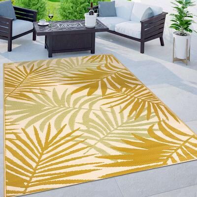 World Rug Gallery Floral Reversible Plastic Outdoor Rugs