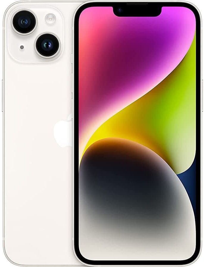 Apple iPhone 14 5G 128GB Starlight Sim-Free Unlocked Mobile Phone, Used - Very Good