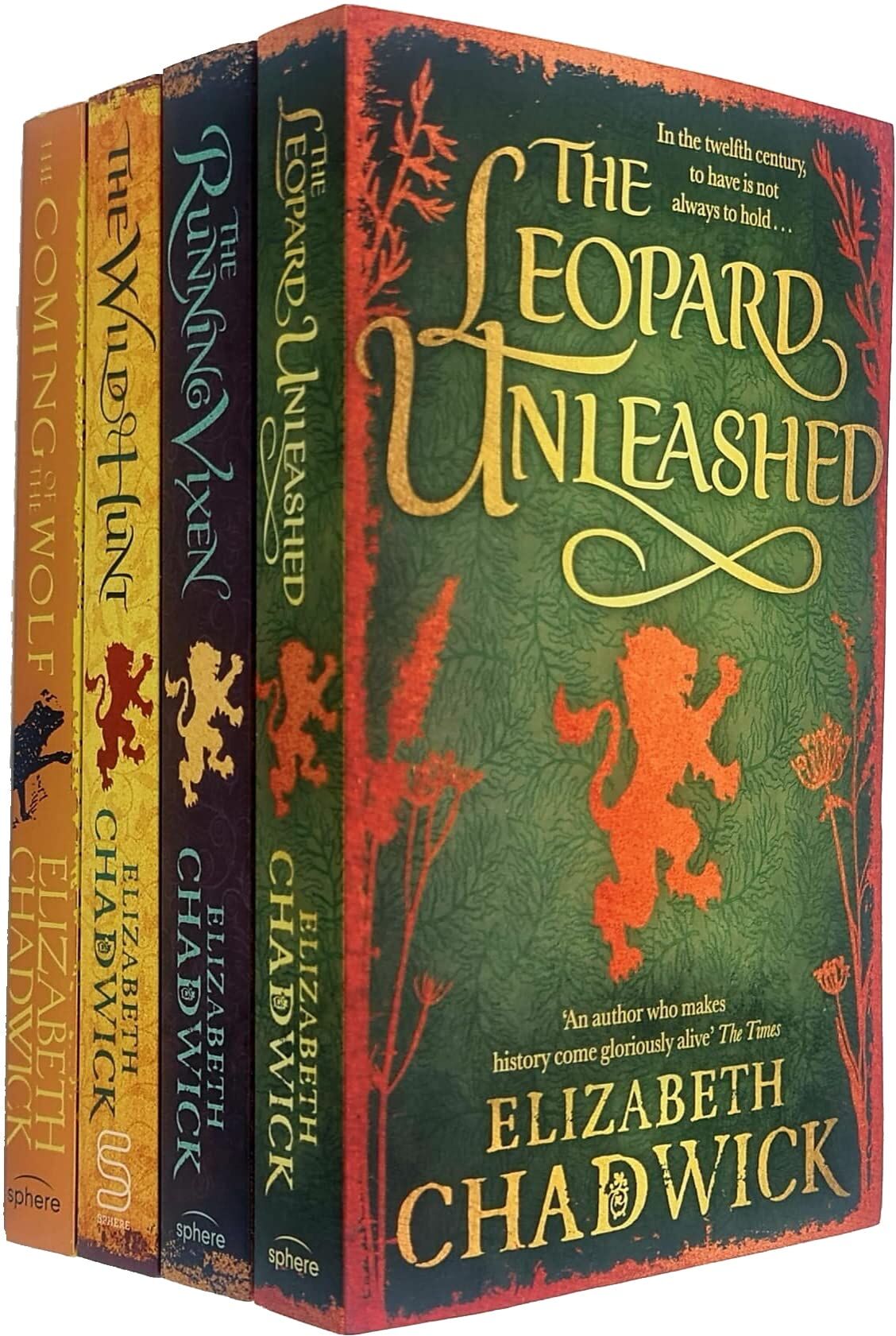 Sphere The Wild Hunt Series 4 Books Collection Set by Elizabeth Chadwick - The Wild Hunt, The Running Vixen, The Leopard Unleashed, The Coming of the Wolf