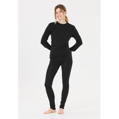 Funktionsshirt WHISTLER "Cerro", Damen, Gr. 40, schwarz (schwarz, schwarz), 85% Wolle, 15% Lyocell, meliert, normal, Shirts Funktionsshirt, mit atmungsaktiver Eigenschaft