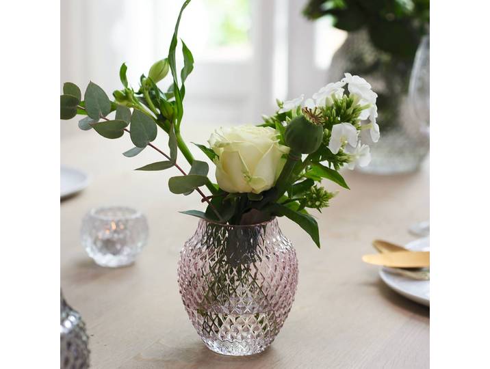 Vases lot de 4 Ø 10cm Mauve/Mauve