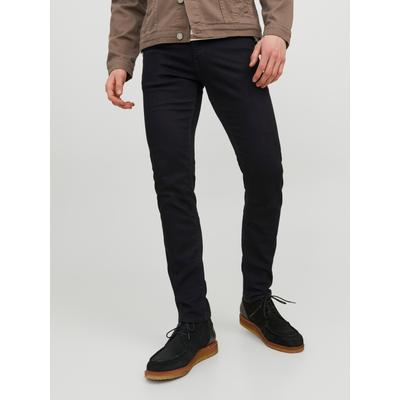 Slim-fit-Jeans JACK & JONES "JJIGLENN JJFELIX AM 446 NOOS", Herren, Gr. 29, Länge 32, schwarz (schwarz denim), Denim/Jeans, Obermaterial: 98% Baumwolle, 2% Elasthan, clean, slim fit lang, Jeans Slim-fit-Jeans, Baumwollmischung, slim fit