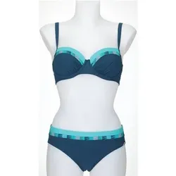 SUNFLAIR Damen Bikini Bikini, Größe 38D in Blau Blau