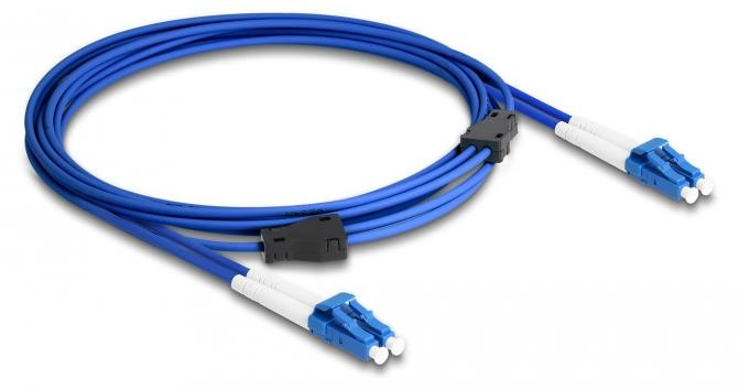 Delock 87921 LWL Kabel met metaalarmering LC Duplex Singlemode 3m