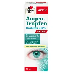 DOPPELHERZ Augen-Tropfen Hyaluron 0,4% Extra 10 ml