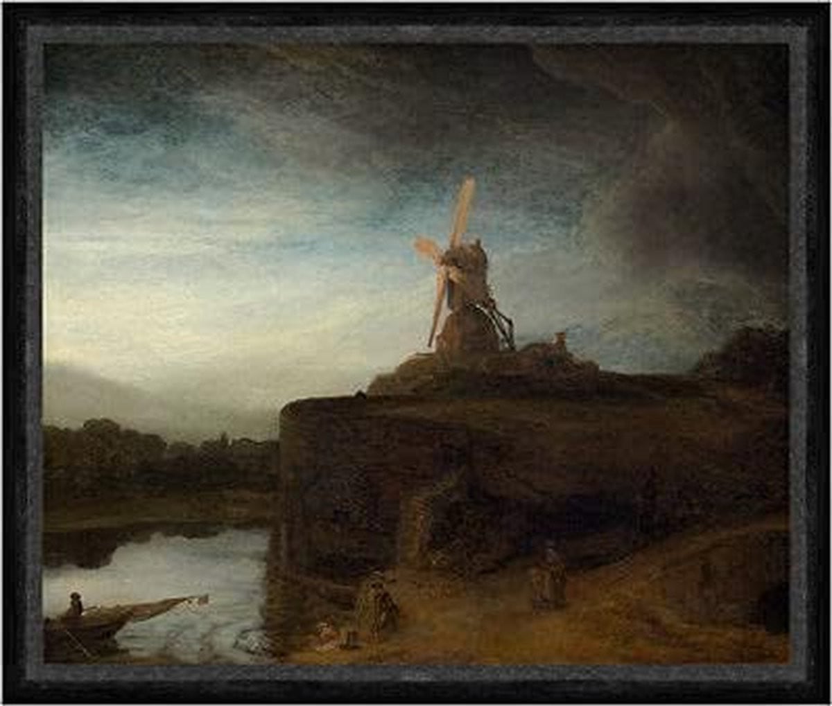 Rembrandt Schilderij Reproductie Poster - Kleurrijke Giclee Print Wanddecoratie - 37 x 31 cm