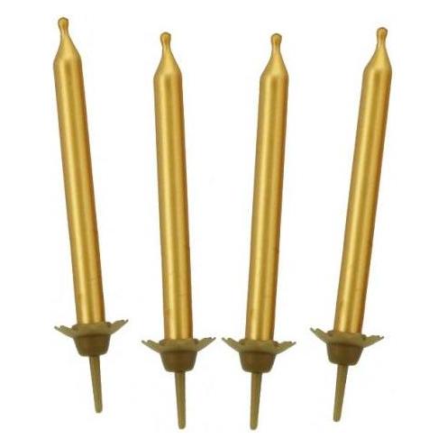 GoDan Goldene Geburtstagskerzen 5 cm 10 Stk (10 Stk.) (41292719)