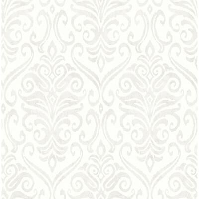 Chesapeake Adavu Dove Damask Wallpaper