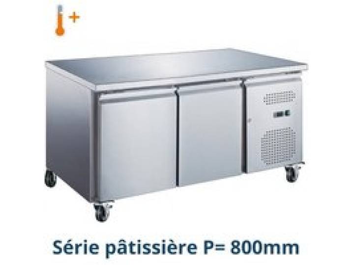 Tour pâtissier réfrigéré - 2 portes 300 L - Froid ventilé - Inox - -2/+8°C