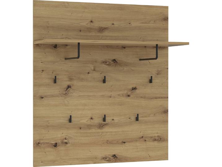 Garderobenpaneel FORTE Trondheim , braun (artisan eiche), B:90cm H:100cm T:30cm, Dekorfolie, Holzwerkstoff, Garderobenpaneele, Garderobenpaneel, Breite ca. 90 cm