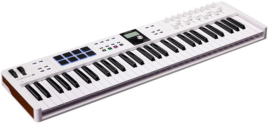 Arturia KeyLab Essential 61 Mk3 Branco Controlador MIDI USB