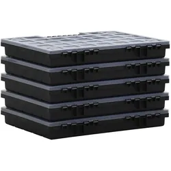 vidaXL, Aufbewahrungsbox, Qufonum (5 Stück 26 Teiler) (5x, 40 x 30 x 5 cm)