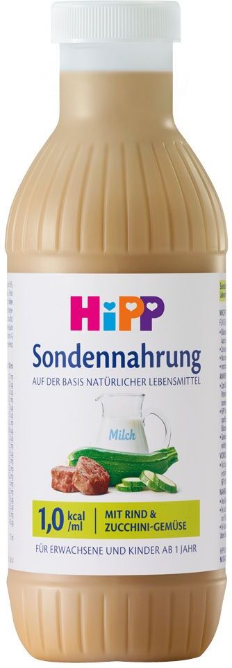 Hipp Sondennahrung Rind & Zucchini-Gemüse Kunst.Fl 12x500 ml Flaschen