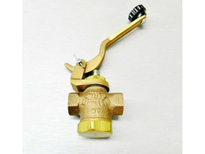 JTS Dampfablassventil #44S 0,6 cm Anschluss Dampfgarer Reparaturteil Dampfkessel United Messing
