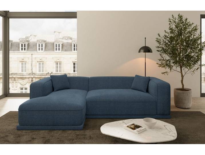 Couch Merida L-Form in Stoff