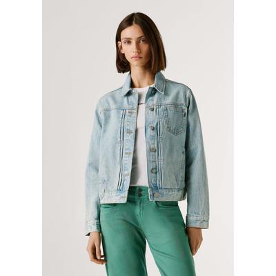 Jeansjacke PEPE JEANS "denim jacket REGULAR JACKET LANA", Damen, Gr. S, vintage bleach, 100% Baumwolle, Jacken Jeansjacke
