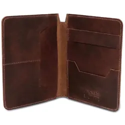 Buckle & Seam Reisepass-Etui Concorde - BROWN Koffer24