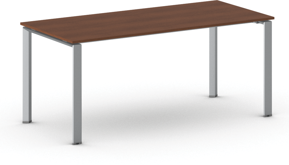 B2B Partner Konferenztisch PRIMO INFINITY 180x90 cm, graues Metallgestell, Kirschbaum