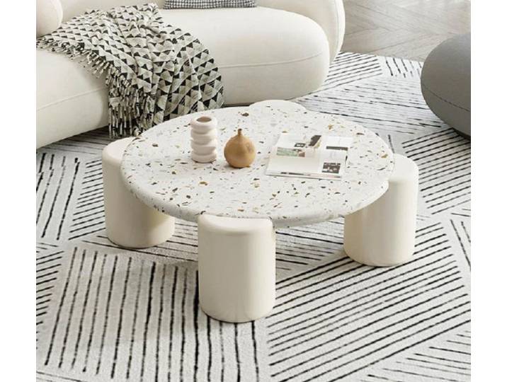 JVmoebel Couchtisch Moderner weißer Holz-Couchtisch mit minimalistischer Form (Packung, 1-St., Couchtisch), Made in Europa