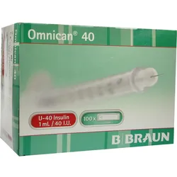 Omnican 40 1.0ml Insulin U-40 0.30x12Mm Einzelverp 100 ST