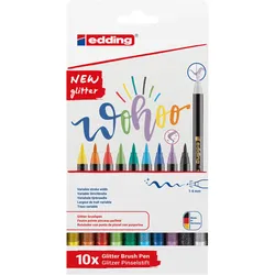 edding 1340 glitzer Brush-Pens Mehrfarbig 1.0 - 6.0 mm