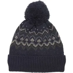 COLOR KIDS Color Kids Kinder Wintermütze KIDS BEANIE WITH PATTERN, Größe 52 in Blau Blau