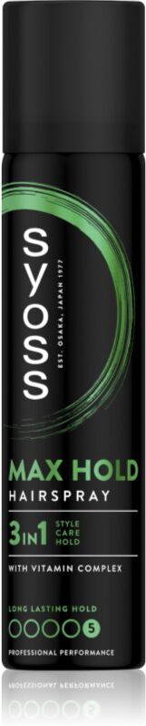 Syoss Max Hold laque cheveux fixation extra forte mini 75 ml