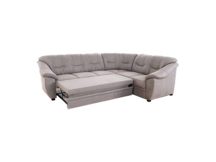 Polsteria Savona Ecksofa - Flachgewebe Euphoria 07 elephant - Schlaffunktion - rechts Schlaffunktion Modern