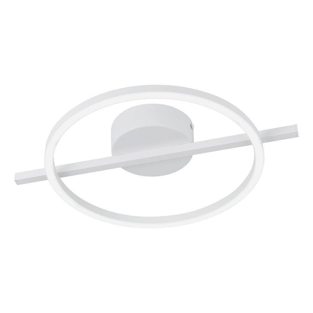 Eglo Amandolo LED-plafondlamp rond wit met afstandsbediening en RGBW-functie, B: 40 cm, D: 30 cm, H: 17 cm
