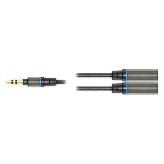 IK Multimedia iLine - Headphone Stereo Splitter (0.30 m, AUX Kabel) (IP-ILINE-HPSS-IN)
