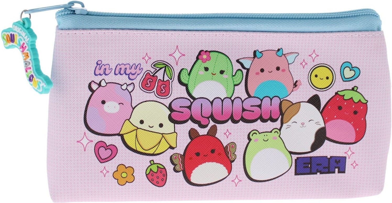 Blueprint Squishmallows In My Squish Era Pink Pencil Case - Officially Licensed, Compact Rectangular Shape, Pink