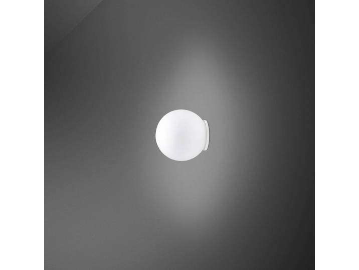 Fabbian Designer Wandlampe Lumi Sfera, dimmbar, weiß / opal, für Wohn- / Esszimmer, Glas, Design, Wandleuchte, Wandlampe Innen