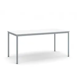 Esstisch BASIC, 160x80 cm, Gestell dunkelgrau, weiß